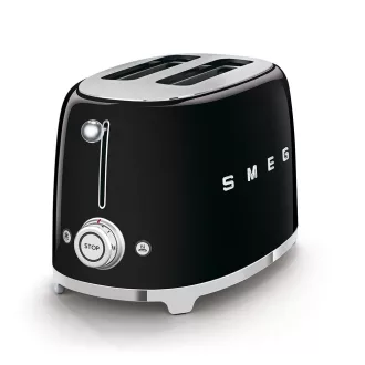 SMEG KENYÉRPIRÍTÓ, retro, 2 szeletes, fekete - WaterMarkt.hu