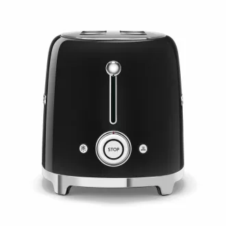 SMEG KENYÉRPIRÍTÓ, retro, 2 szeletes, fekete - WaterMarkt.hu