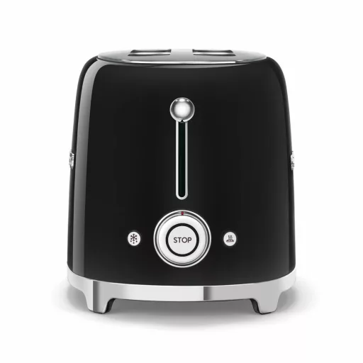 SMEG KENYÉRPIRÍTÓ, retro, 2 szeletes, fekete - WaterMarkt.hu