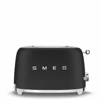 SMEG KENYÉRPIRÍTÓ, retro, 2 szeletes, matt fekete - WaterMarkt.hu