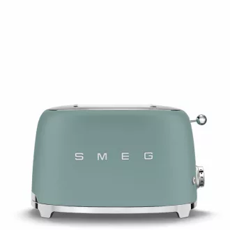 SMEG KENYÉRPIRÍTÓ, retro, 2 szeletes, matt smaragdzöld - WaterMarkt.hu