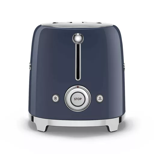 SMEG KENYÉRPIRÍTÓ, retro, 2 szeletes, tengerészkék - WaterMarkt.hu