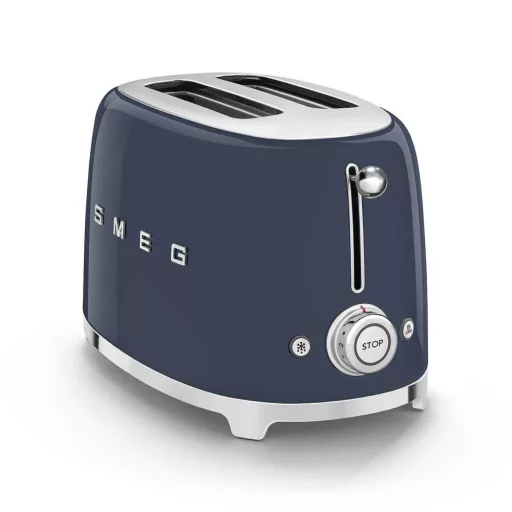 SMEG KENYÉRPIRÍTÓ, retro, 2 szeletes, tengerészkék - WaterMarkt.hu