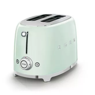 SMEG KENYÉRPIRÍTÓ, retro, 2 szeletes, világoszöld - WaterMarkt.hu