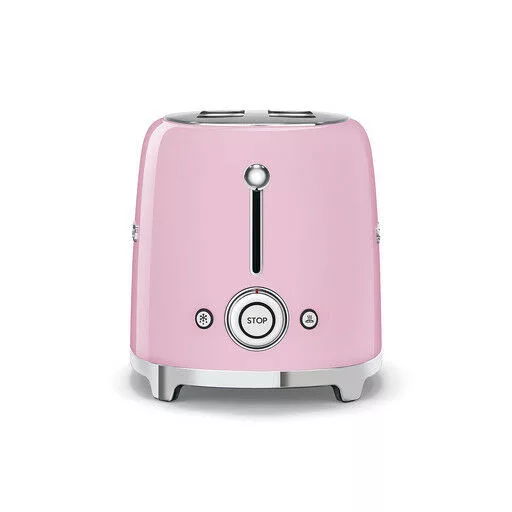 SMEG KENYÉRPIRÍTÓ, retro, 2 szeletes, rózsaszín - WaterMarkt.hu
