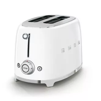 SMEG KENYÉRPIRÍTÓ, retro, 2 szeletes, fehér - WaterMarkt.hu