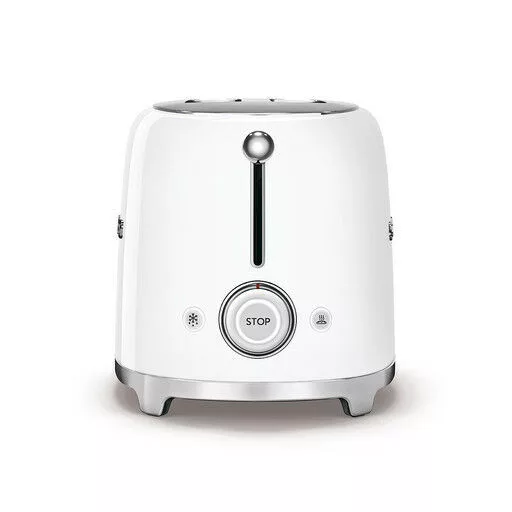 SMEG KENYÉRPIRÍTÓ, retro, 2 szeletes, fehér - WaterMarkt.hu