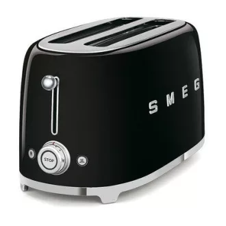 SMEG KENYÉRPIRÍTÓ, retro, 4 szeletes, fekete - WaterMarkt.hu