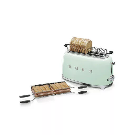SMEG KENYÉRPIRÍTÓ, retro, 4 szeletes, világoszöld - WaterMarkt.hu