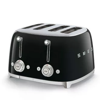 SMEG KENYÉRPIRÍTÓ, retro, 2x2 szeletes, fekete - WaterMarkt.hu