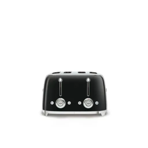 SMEG KENYÉRPIRÍTÓ, retro, 2x2 szeletes, fekete - WaterMarkt.hu