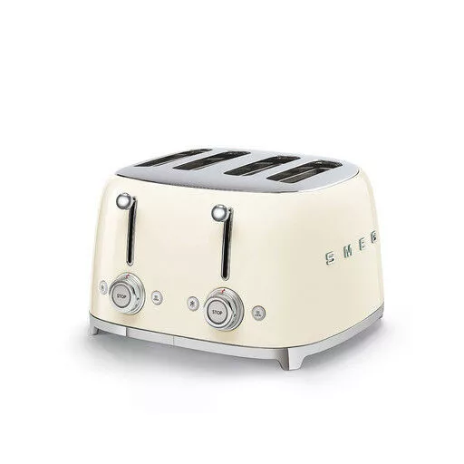 SMEG KENYÉRPIRÍTÓ, retro, 2x2 szeletes, bézs - WaterMarkt.hu