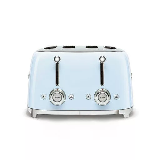 SMEG KENYÉRPIRÍTÓ, retro, 2x2 szeletes, világoskék - WaterMarkt.hu