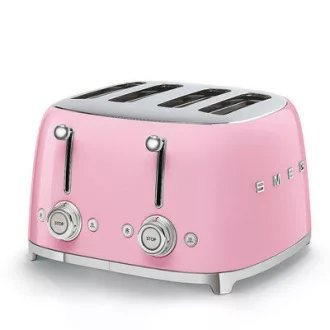 SMEG KENYÉRPIRÍTÓ, retro, 2x2 szeletes, rózsaszín - WaterMarkt.hu