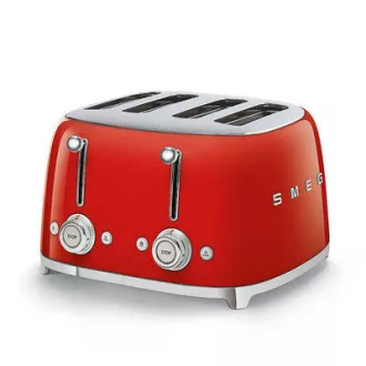 SMEG KENYÉRPIRÍTÓ, retro, 2x2 szeletes, piros - WaterMarkt.hu