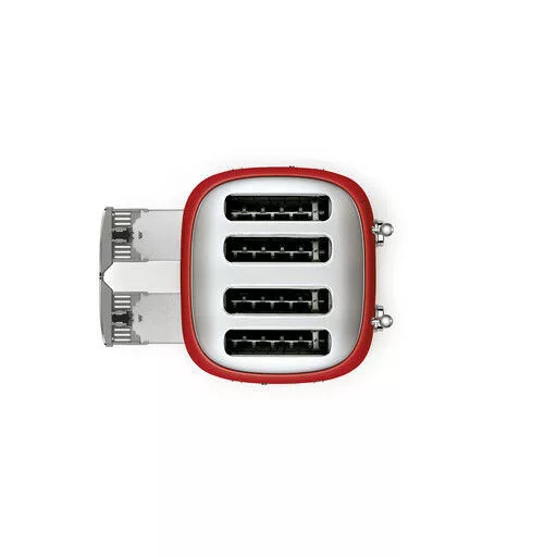 SMEG KENYÉRPIRÍTÓ, retro, 2x2 szeletes, piros - WaterMarkt.hu