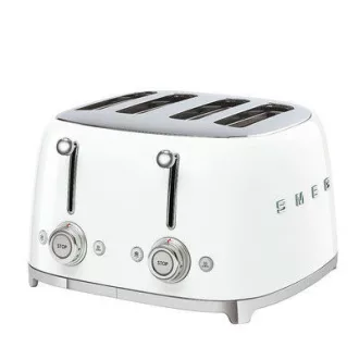 SMEG KENYÉRPIRÍTÓ, retro, 2x2 szeletes, fehér - WaterMarkt.hu