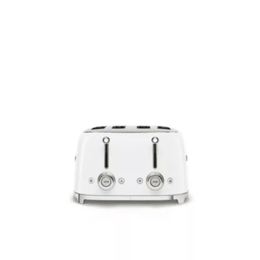 SMEG KENYÉRPIRÍTÓ, retro, 2x2 szeletes, fehér - WaterMarkt.hu