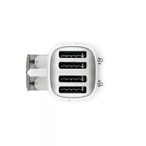 SMEG KENYÉRPIRÍTÓ, retro, 2x2 szeletes, fehér - WaterMarkt.hu