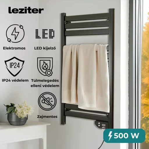 Elektromos törölközőszárító radiátor 500W - WaterMarkt.hu