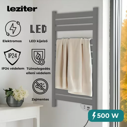 Elektromos törölközőszárító radiátor 500W - WaterMarkt.hu