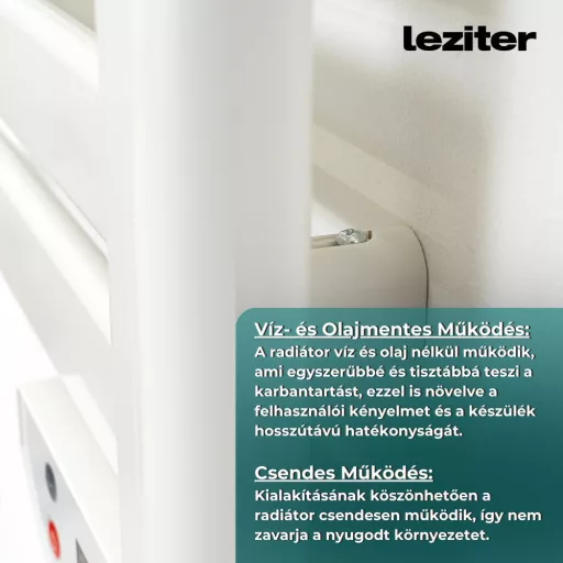 Elektromos törölközőszárító radiátor 500W - WaterMarkt.hu