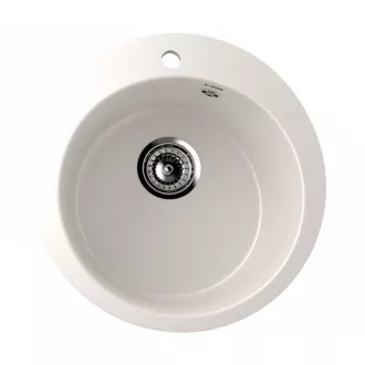Ulgran U-405-331 Gránit Mosogatótálca - Egymedencés, Kerek, Homok - WaterMarkt.hu
