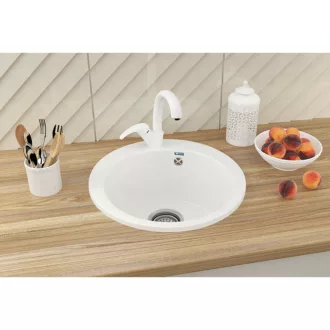 Ulgran U-405 Gránit Mosogatótálca - Egymedencés, Kerek, Több színben - WaterMarkt.hu