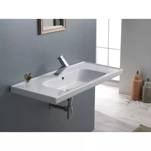 CeraStyle FRAME - porcelán mosdókagyló - 100 x 45 cm - WaterMarkt.hu
