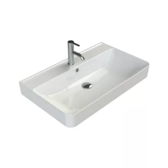 CeraStyle HERA - PULTRA ültethető - Top Counter - porcelán mosdó - 80 x 48 cm - WaterMarkt.hu