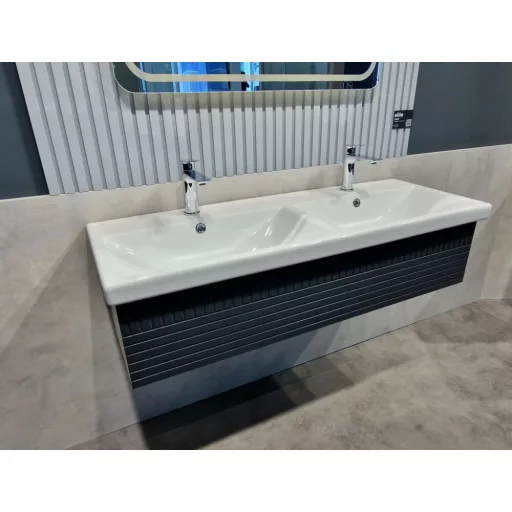 CeraStyle ELITE - DUPLA porcelán mosdókagyló - 120 x 45 cm - WaterMarkt.hu