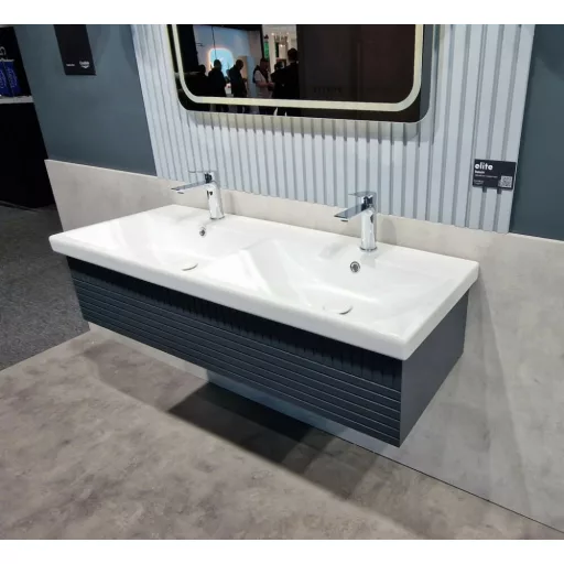 CeraStyle ELITE - DUPLA porcelán mosdókagyló - 120 x 45 cm - WaterMarkt.hu