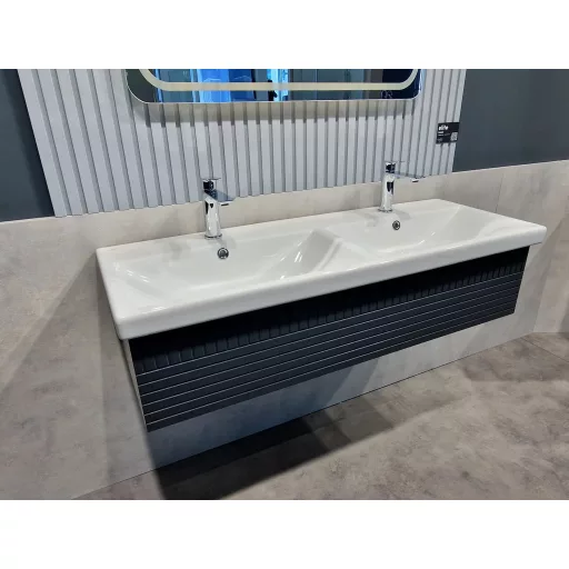 CeraStyle ELITE - DUPLA porcelán mosdókagyló - 120 x 45 cm - WaterMarkt.hu