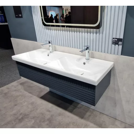 CeraStyle ELITE - DUPLA porcelán mosdókagyló - 120 x 45 cm - WaterMarkt.hu