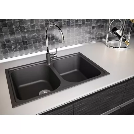 SCHOCK VIOLA CRISTALITE N-200S kétmedencés prémium mosogató - TÖBB SZÍNBEN - Sabbia - WaterMarkt.hu