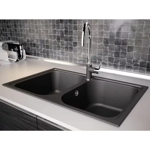 SCHOCK VIOLA CRISTALITE N-200S kétmedencés prémium mosogató - TÖBB SZÍNBEN - Sabbia - WaterMarkt.hu