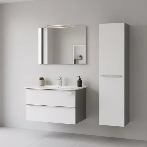Vario Trim 35 függesztett oldal szekrény antracit-fehér