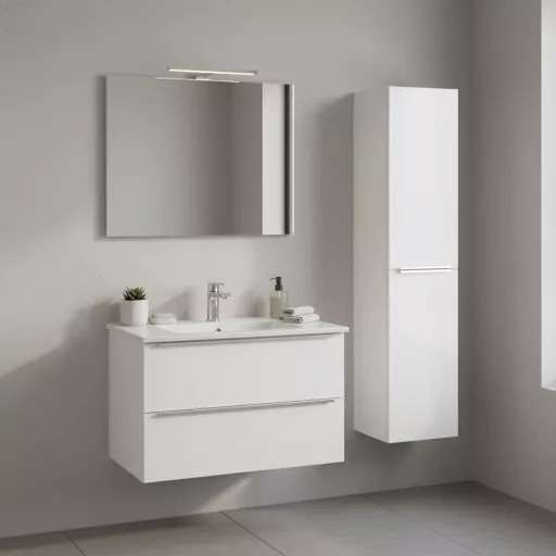 Vario Trim 35 függesztett oldal szekrény fehér-fehér