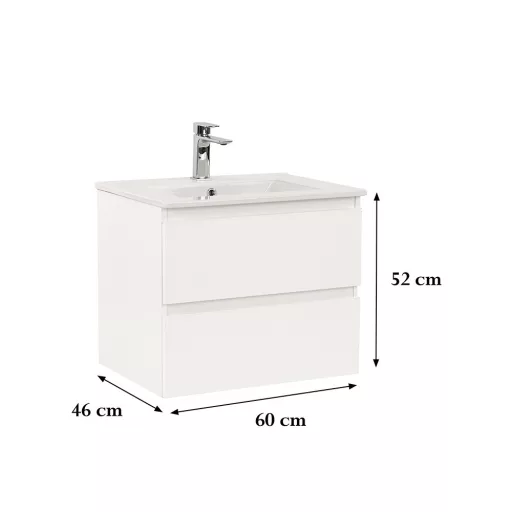 Vario Forte 60 alsó szekrény mosdóval - WaterMarkt.hu