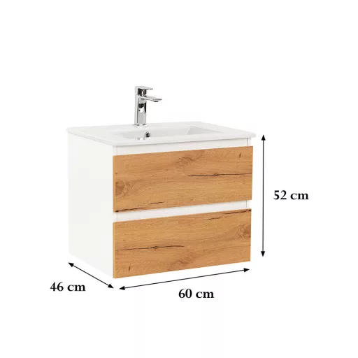 Vario Forte 60 alsó szekrény mosdóval - WaterMarkt.hu
