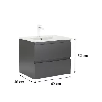 Vario Forte 60 alsó szekrény mosdóval - WaterMarkt.hu