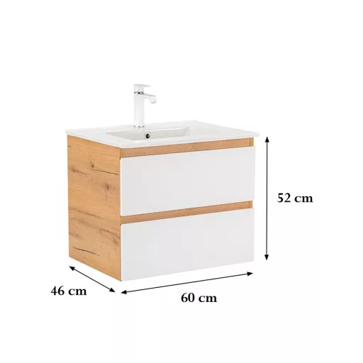Vario Forte 60 alsó szekrény mosdóval - WaterMarkt.hu