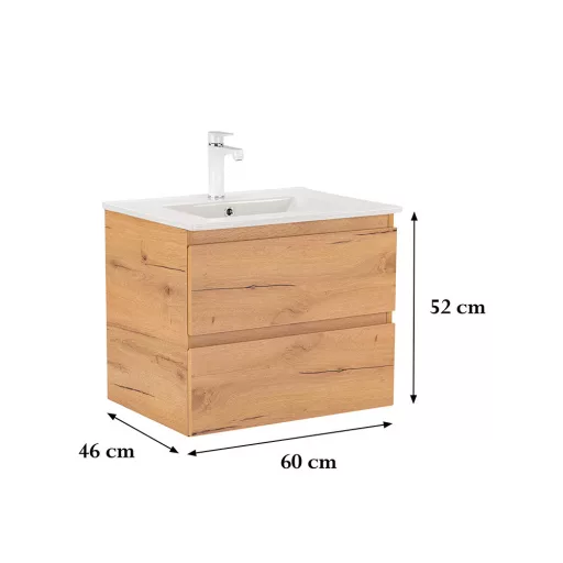 Vario Forte 60 alsó szekrény mosdóval - WaterMarkt.hu