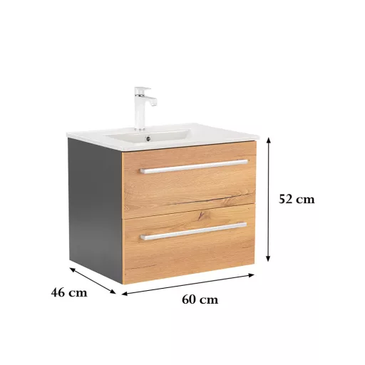 Vario Clam 60 alsó szekrény mosdóval - WaterMarkt.hu