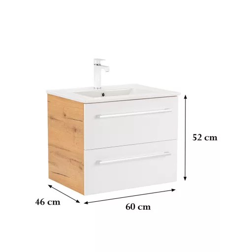 Vario Clam 60 alsó szekrény mosdóval - WaterMarkt.hu