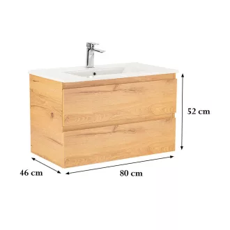 Vario Forte 80 alsó szekrény mosdóval - WaterMarkt.hu
