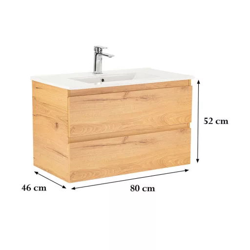 Vario Forte 80 alsó szekrény mosdóval - WaterMarkt.hu