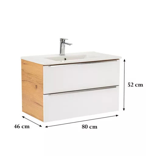 Vario Trim 80 alsó szekrény mosdóval - WaterMarkt.hu