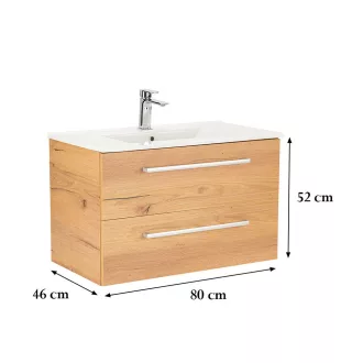 Vario Clam 80 alsó szekrény mosdóval - WaterMarkt.hu