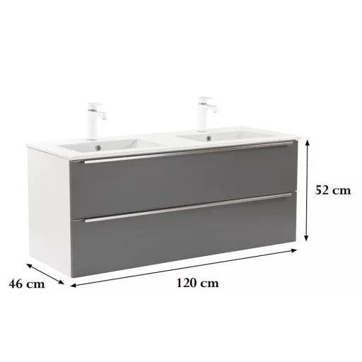 Vario Trim 120 alsó szekrény mosdóval - WaterMarkt.hu
